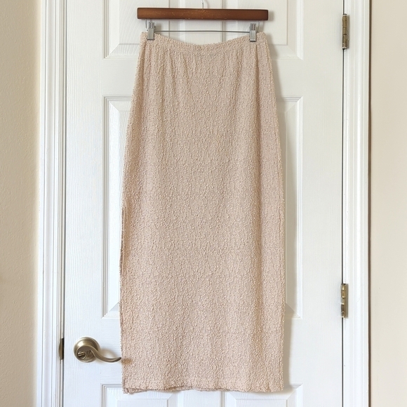 Front Street 90's Vintage Textured Tank Top & Maxi Skirt Matching Set Cream S - Picture 16 of 16